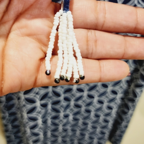 Escapada Beachy Navy and white Cover up Tunic size M - Picture 6 of 10